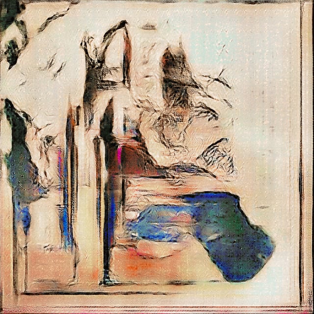 No. 10 - A painting of a person holding a pair of scissors